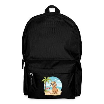 Süßes Pferd mit Brille Strandsommerurlaub - Rucksack - Schwarz - Vorne