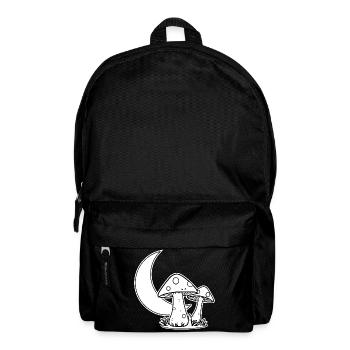 Goblincore Shirt Moon and Mushrooms T-Shirt - Backpack - black - Front