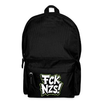 FCK NZS Statement gegen Rassismus - Rucksack - Schwarz - Vorne
