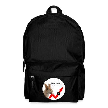 Finanzshirt Eichhörnchen Buy & Hold  - Rucksack - Schwarz - Vorne