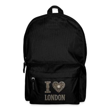 Londres – Caractère urbain - Sac à dos - noir - Devant