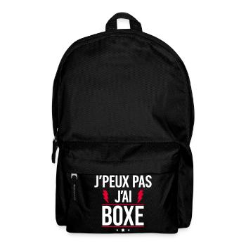 I can't I boxed Humor Boxing Boxer Boxer - Backpack - black - Front