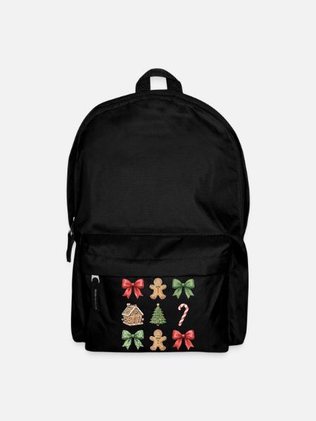 Winter Whimsy Christmas Motifs Parade - Backpack - black