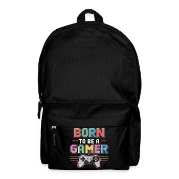 Né pour être joueur - Sac à dos - noir - Devant