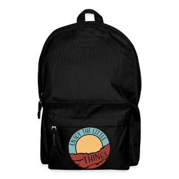 Enjoy The Little Things Gratitude Mindfulness - Backpack - black - Front