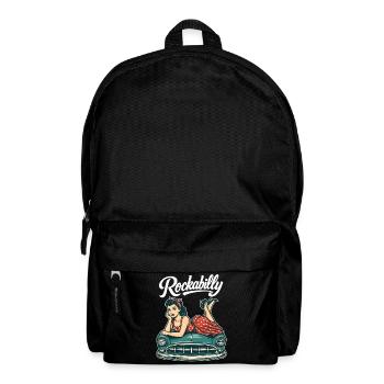 Cadeau rétro pin-up de voiture vintage rockabilly - Sac à dos - noir - Devant