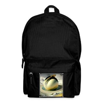 Ring of Spheres in the Surreal Desert Sea - Backpack - black - Front