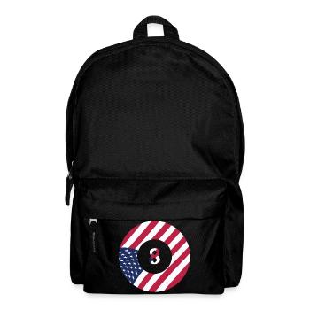 USA Flag 8 Ball Billiards Patriotic Pool Player - Backpack - black - Front