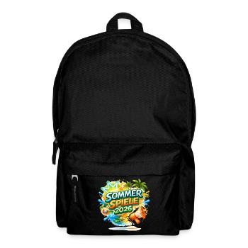 Sommer Spiele 2026 Tropen-Logo - Rucksack - Schwarz - Vorne