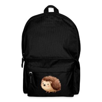 Süßer Igel – Kindliche und charmante Zeichnung - Rucksack - Schwarz - Vorne