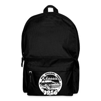 70. Geburtstag - Klassiker Musclecar 01/1956 - Rucksack - Schwarz - Vorne
