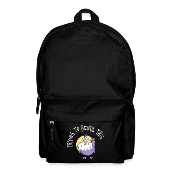 Trying To Hendl This Funny Dialect Saying - Backpack - black - Front
