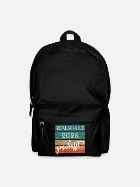 Realschule 2026: Gift accomplished, middle school leaving certificate - Backpack - black