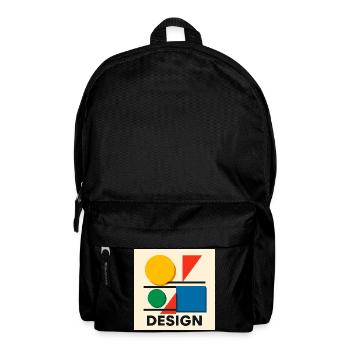 Geometrie Bauhaus Farbige Komposition - Rucksack - Schwarz - Vorne