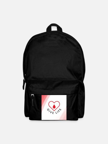 Give Life : Blood Donor Heart - Backpack - black