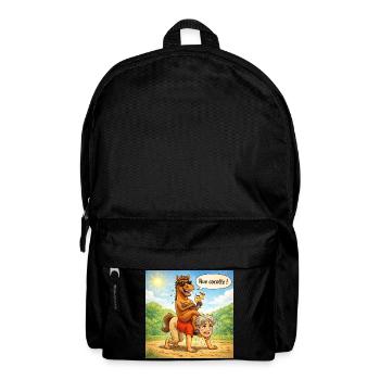 Reversal of horse - male roles - Backpack - black - Front