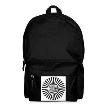 Illusion d’optique radiale - Sac à dos - noir - Devant