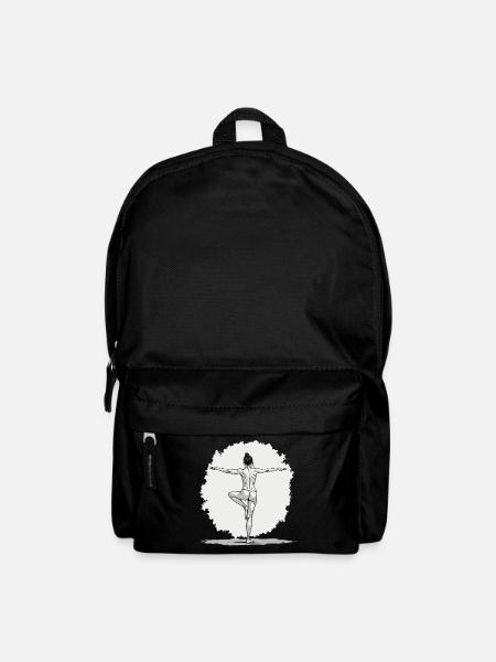 Yoga Exercice, Équilibre, Pleine Conscience et Relaxation - Sac à dos - noir