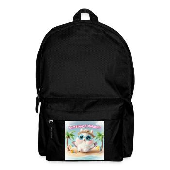 Llama Relax Beach Blaue Brille - Rucksack - Schwarz - Vorne