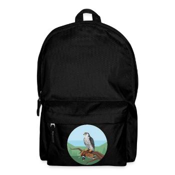Habicht mit Fasan - Rucksack - Schwarz - Vorne