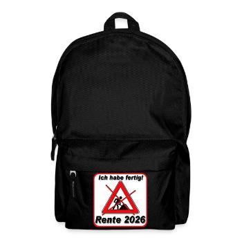 I've finished, pension 2026 - Backpack - black - Front