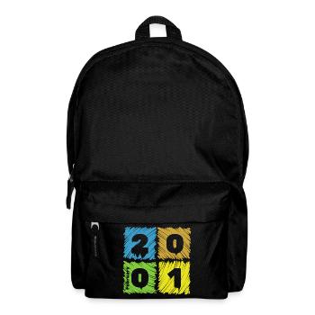 25. Écussons Geburtstag Farbige depuis 02/2001 - Sac à dos - noir - Devant