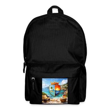 Blason côtier Bouclier tropical - Sac à dos - noir - Devant