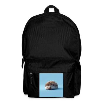 Blue Sleeping Hedgehog - Backpack - black - Front