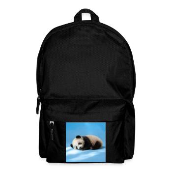 Blue Sleeping Panda - Backpack - black - Front