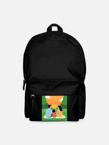 Sunset with the family - Backpack - black