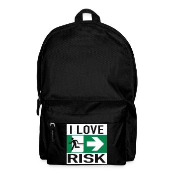 J’adore le signe de risque - Sac à dos - noir - Devant