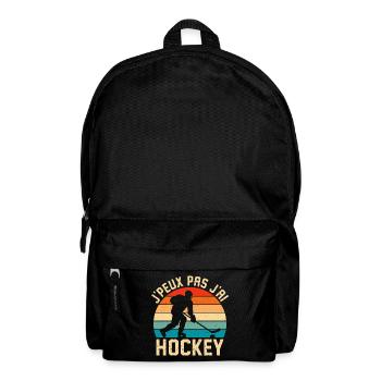 J'Peux Pas J'Ai Hockey Retro Hockey sur Glace - Backpack - black - Front