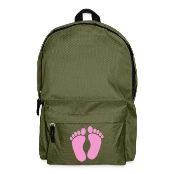 Baby feet - Backpack - olive green - Front