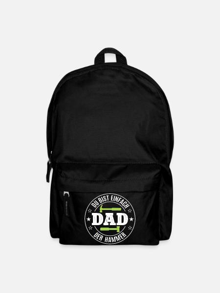 Dad Best Dad Father Father's Day Birthday Daddy - Backpack - black