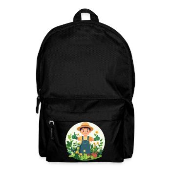Gärtner Grüner Daumen Pflanzenversteher Motiv - Rucksack - Schwarz - Vorne