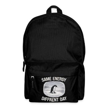 Same Energy Diffrent Day - Rucksack - Schwarz - Vorne