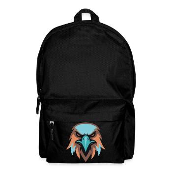 Adlerkopf Turquoise Braun - Rucksack - Schwarz - Vorne