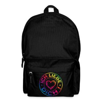 I Love You Heart Colorful - Backpack - black - Front