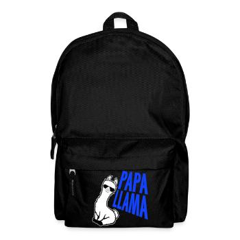 Papa Lama Cool Sonnenbrille Sitzend Lustig Tier - Rucksack - Schwarz - Vorne