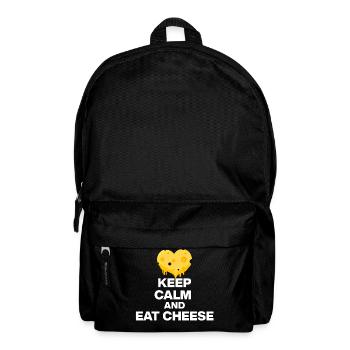 RESTE CALME ET MANGE DU FROMAGE, UN CADEAU 🧀 DE JUNKIE AU FROMAGE - Sac à dos - noir - Devant
