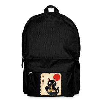 Katzensuppe mit roter Sonne - Rucksack - Schwarz - Vorne