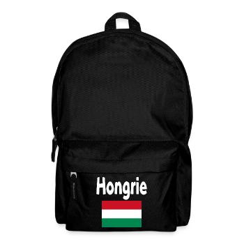 Hongrie Drapeau et mot Hongrie - Sac à dos - noir - Devant