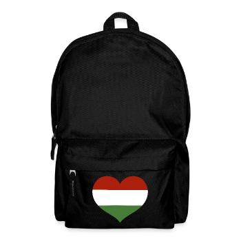 Herz der ungarischen Flagge - Rucksack - Schwarz - Vorne