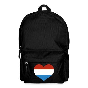 Luxembourg Heart Flagge - Rucksack - Schwarz - Vorne