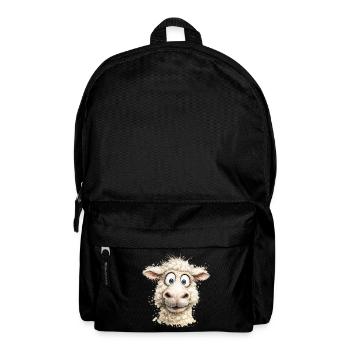 Lachendes Schaf Cartoon-Pop - Rucksack - Schwarz - Vorne