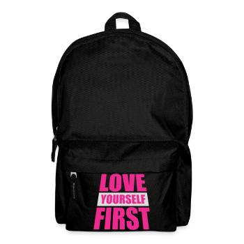 Love Yourself First Self-Love Self-Care - Backpack - black - Front
