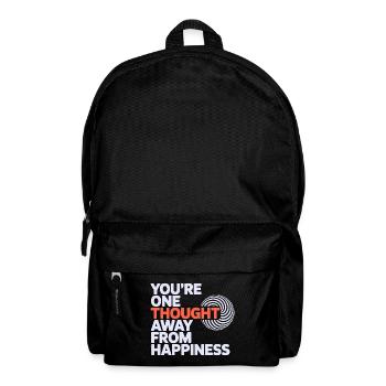 Hypnotiseur einen Gedanken entfernt von Happiness Pro - Rucksack - Schwarz - Vorne