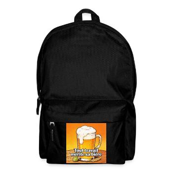 Every job deserves its beer - Backpack - black - Front