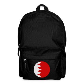 Bahrain round flag - Backpack - black - Front