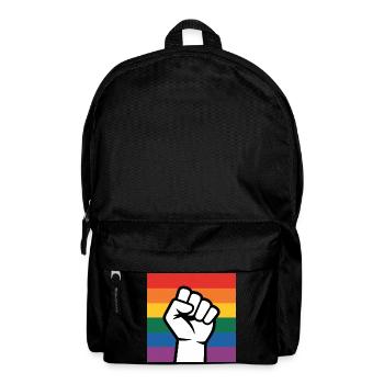 Antifa Fist – Antifaschistisches Merch - Rucksack - Schwarz - Vorne